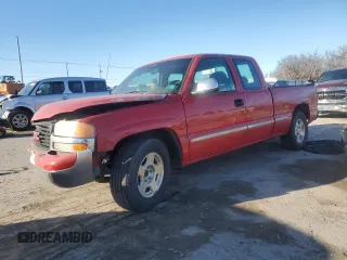 2000 GMC New Sierra 1500 SLE with VIN 2GTEC19T1Y1397833, listed as a Copart auction lot 46459305 with 158,836 mi miles and Salvage Title. Bid and sale history available at carsss.com. Image 1.