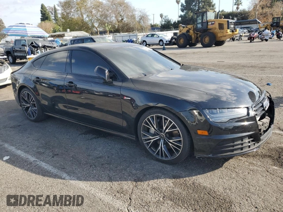 2017 Audi A7 Premium Plus with VIN WAUW2AFCXHN014320, listed as a Copart auction lot 44638995 with 71,589 mi miles and Salvage title. Bid and sale history available at DreamBid. Image 4.
