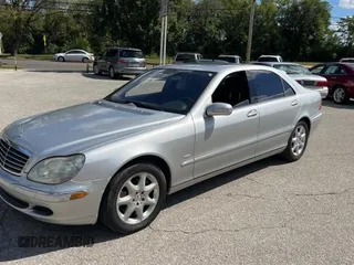 2005 Mercedes-Benz S-Class 5.0L with VIN WDBNG84J75A450070, listed as a Copart auction lot 73543614 with 118,420 mi miles and Clean Title. Bid and sale history available at carsss.com. Image 2.