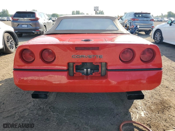 1987 Chevrolet Corvette with VIN 1G1YY3187H5124758, listed as a Copart auction lot 68829344 with 0 mi miles and Non Repairable. Bid and sale history available at carsss.com. Image 6.