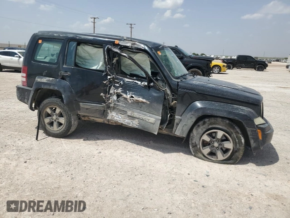 2008 Jeep Liberty Sport with VIN 1J8GN28K18W152811, listed as a Copart auction lot 54127715 with 99,355 mi miles and Salvage Title. Bid and sale history available at carsss.com. Image 4.