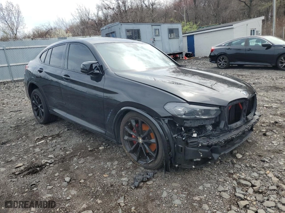 2022 BMW X4 M40i with VIN 5UX43DT06N9J15795, listed as a Copart auction lot 51910705 with 30,901 mi miles and Salvage Title. Bid and sale history available at carsss.com. Image 4.
