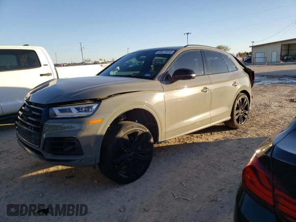 2020 Audi SQ5 Prestige with VIN WA1C4AFY8L2029155, listed as a Copart auction lot 72798372 with 32,631 mi miles. Bid and sale history available at carsss.com. Image 1.