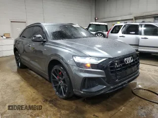 2019 Audi Q8 Premium Plus with VIN WA1EVAF1XKD004270, listed as a Copart auction lot 61906285 with 106,784 mi miles and Salvage title. Bid and sale history available at DreamBid. Image 4.