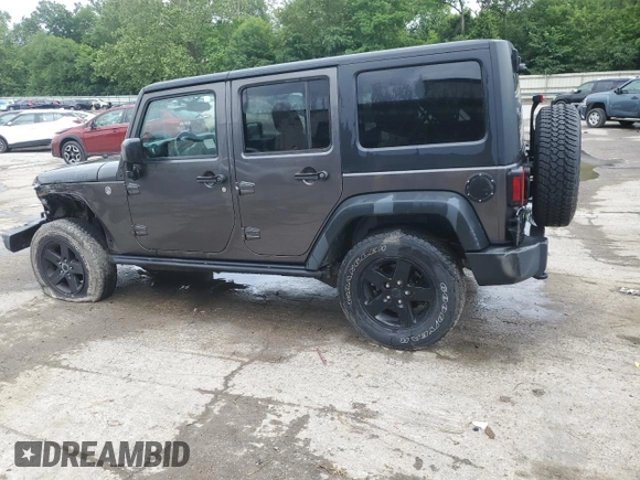 2016 Jeep Wrangler Unlimited Sport with VIN 1C4BJWDG1GL165418, listed as a Copart auction lot 61364095 with 123,772 mi miles and Salvage title. Bid and sale history available at DreamBid. Image 2.