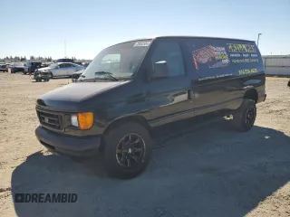 2006 Ford Econoline Cargo with VIN 1FTNE24L66DA97021, listed as a Copart auction lot 73352324 with 214,770 mi miles and Salvage Title. Bid and sale history available at carsss.com. Image 1.
