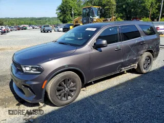 2021 Dodge Durango Pursuit with VIN 1C4SDJFT1MC763590, listed as a Copart auction lot 61224935 with 45,817 mi miles and Salvage title. Bid and sale history available at DreamBid. Image 1.