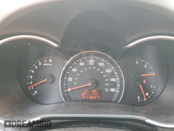 2015 Kia Sorento LX with VIN 5XYKTCA60FG597402, listed as a Copart auction lot 58371025 with 116,637 mi miles and Clean title. Bid and sale history available at DreamBid. Image 9.