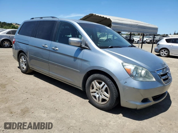 2006 Honda Odyssey EX-L z VIN 5FNRL38756B020403, wystawiony jako Copart lot #58294445 z przebiegiem 248 529 mil mil oraz Szkoda całkowita • Salvage title. Historia ofert i sprzedaży dostępna na DreamBid. Obrazek 4.