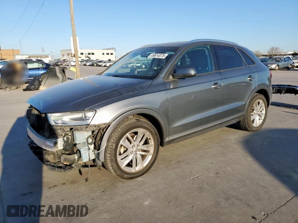 2017 Audi Q3 Premium z VIN WA1BCCFS6HR013962, wystawiony jako Copart lot #49614075 z przebiegiem 91 045 mil mil oraz Szkoda całkowita • Salvage title. Historia ofert i sprzedaży dostępna na DreamBid. Obrazek 1.