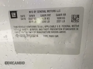 2015 Chevrolet Malibu LT with VIN 1G11D5SL7FF303014, listed as a IAAI auction lot 42126846 with 130,730 mi miles and . Bid and sale history available at DreamBid. Image 9.