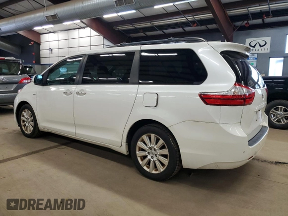 2016 Toyota Sienna Limited z VIN 5TDDK3DC1GS129633, wystawiony jako Copart lot #60228475 z przebiegiem 168 780 mil mil oraz Czysty tytuł • Clean title. Historia ofert i sprzedaży dostępna na DreamBid. Obrazek 2.