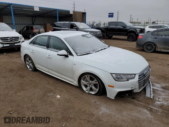 2018 Audi A4 Premium with VIN WAUDNAF43JA223564, listed as a Copart auction lot 45872065 with 65,814 mi miles and Salvage Title. Bid and sale history available at carsss.com. Image 4.