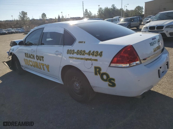 2012 Chevrolet Impala Police Police with VIN 2G1WD5E39C1325391, listed as a Copart auction lot 88652345 with 0 mi miles and Salvage Title. Bid and sale history available at carsss.com. Image 2.
