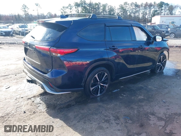 2021 Toyota Highlander XSE with VIN 5TDJZRBH0MS121857, listed as a IAAI auction lot 41718189 with Not provided miles and . Bid and sale history available at DreamBid. Image 4.