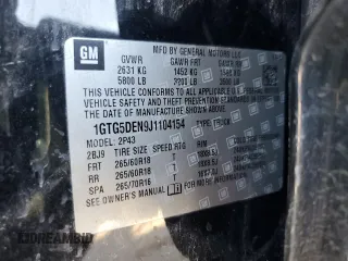 2018 GMC Canyon 2WD SLT with VIN 1GTG5DEN9J1104154, listed as a Copart auction lot 41814135 with 151,018 mi miles and Salvage Title. Bid and sale history available at DreamBid. Image 13.
