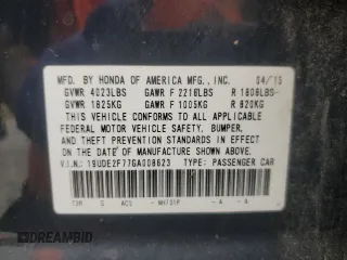 2016 Acura ILX Premium with VIN 19UDE2F77GA008623, listed as a Copart auction lot 64170805 with 132,734 mi miles and Salvage title. Bid and sale history available at DreamBid. Image 13.