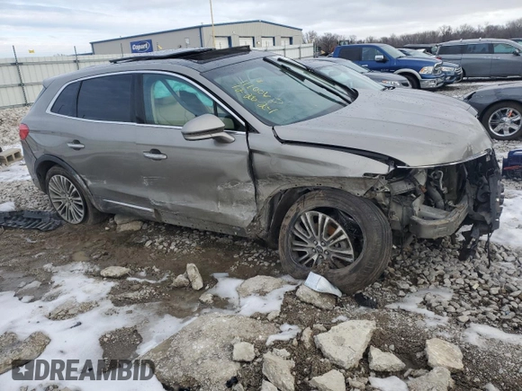 2016 Lincoln MKX Reserve with VIN 2LMTJ6LP2GBL33489, listed as a Copart auction lot 87296904 with Not Provided miles and Salvage Title. Bid and sale history available at carsss.com. Image 4.