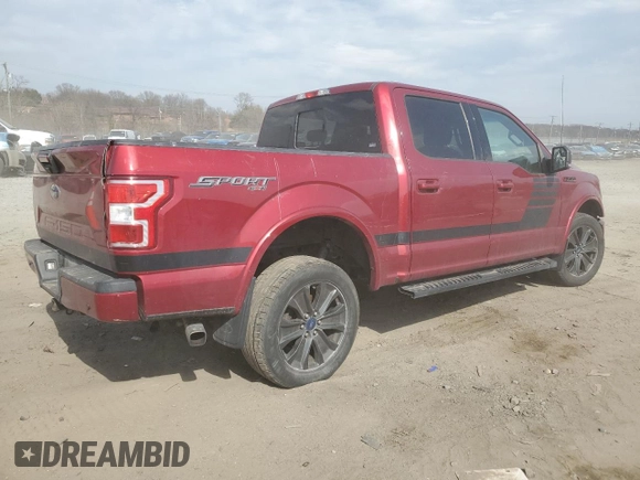 2018 Ford F-150 XL with VIN 1FTEW1E55JFA24677, listed as a Copart auction lot 49508155 with 119,616 mi miles and Salvage Title. Bid and sale history available at carsss.com. Image 3.