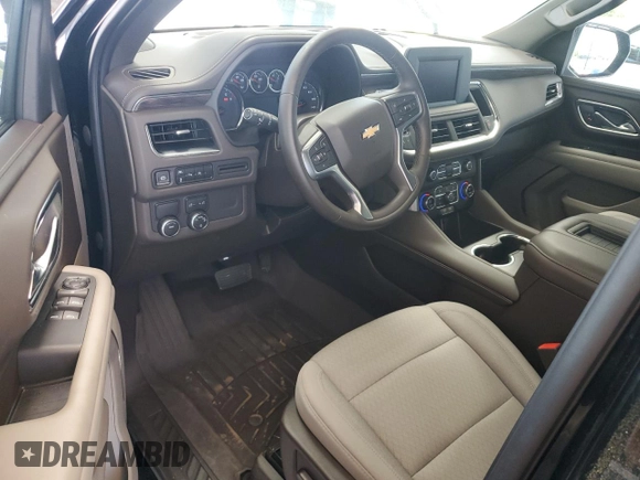 2023 Chevrolet Tahoe LS z VIN 1GNSCMKD5PR356819, wystawiony jako Copart lot #52676795 z przebiegiem 5 624 mil mil oraz Szkoda całkowita • Salvage title. Historia ofert i sprzedaży dostępna na DreamBid. Obrazek 8.