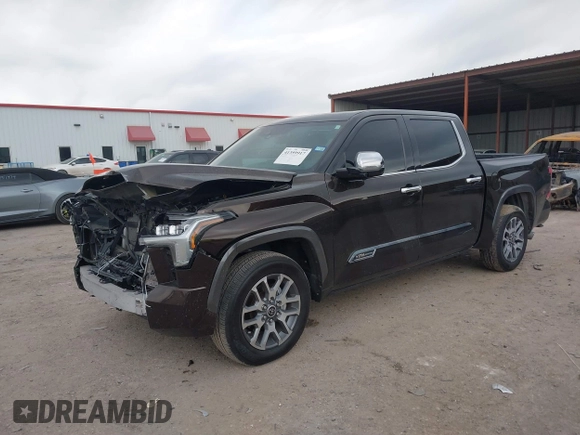 2023 Toyota Tundra 1794 Edition with VIN 5TFMA5AB1PX021419, listed as a IAAI auction lot 41359917 with 41,258 mi miles and . Bid and sale history available at DreamBid. Image 2.
