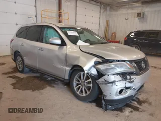 2013 Nissan Pathfinder S with VIN 5N1AR2MN8DC668494, listed as a IAAI auction lot 41742974 with 219,905 mi miles and . Bid and sale history available at DreamBid. Image 1.