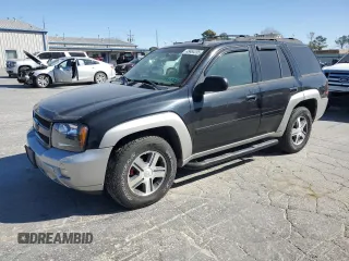 2008 Chevrolet TrailBlazer LT with VIN 1GNET13M082112564, listed as a Copart auction lot 49464395 with 162,379 mi miles and Salvage Title. Bid and sale history available at carsss.com. Image 1.