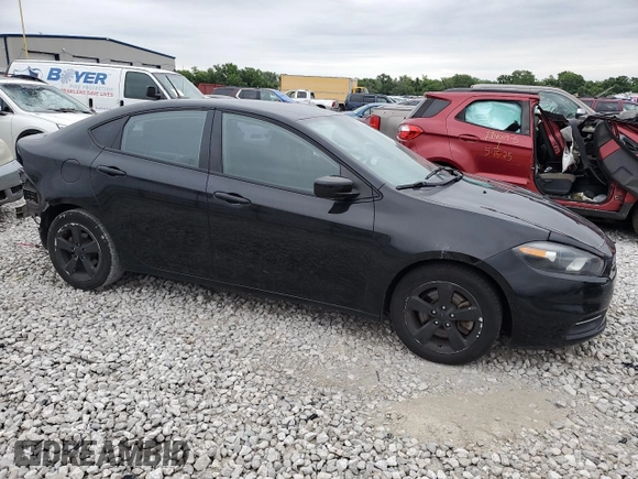 2015 Dodge Dart SXT with VIN 1C3CDFBB2FD364767, listed as a Copart auction lot 57524925 with 73,010 mi miles and Salvage title. Bid and sale history available at DreamBid. Image 4.