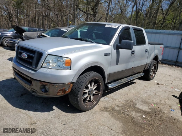 2008 Ford F-150 XLT with VIN 1FTPW14528FA89393, listed as a Copart auction lot 50310755 with 161,754 mi miles and Clean Title. Bid and sale history available at carsss.com. Image 1.