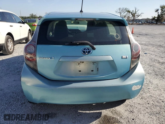 2012 Toyota Prius One with VIN JTDKDTB37C1030097, listed as a Copart auction lot 57120665 with 3,555 mi miles and Clean Title. Bid and sale history available at DreamBid. Image 6.