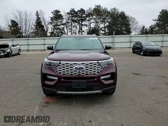 2022 Ford Explorer Platinum with VIN 1FM5K8HW4NNA06011, listed as a Copart auction lot 84296524 with 51,429 mi miles and Salvage Title. Bid and sale history available at carsss.com. Image 11.