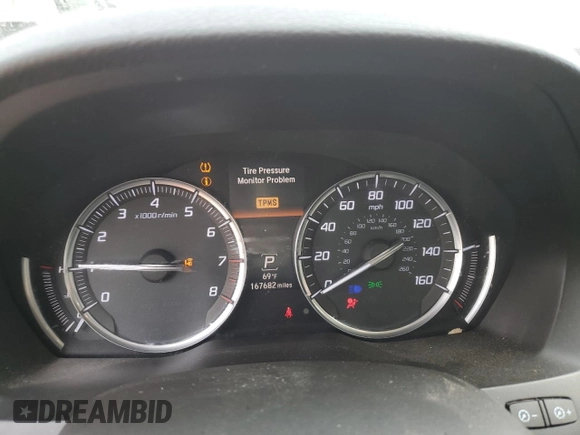 2016 Acura MDX w/Tech with VIN 5FRYD4H40GB044046, listed as a Copart auction lot 54181475 with 167,682 mi miles and Salvage Title. Bid and sale history available at carsss.com. Image 9.