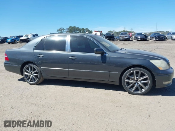 2005 Lexus LS 430 with VIN JTHBN36F455014614, listed as a IAAI auction lot 41825696 with Not Provided miles and . Bid and sale history available at DreamBid. Image 13.