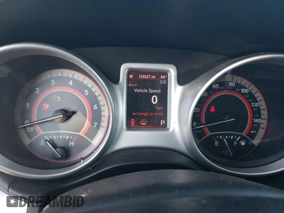 2013 Dodge Journey Crew with VIN 3C4PDCCG3DT643061, listed as a Copart auction lot 67518754 with 154,227 mi miles and Salvage title. Bid and sale history available at DreamBid. Image 9.