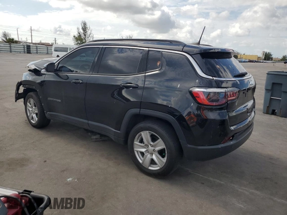 2022 Jeep Compass Latitude z VIN 3C4NJCBB0NT218033, wystawiony jako Copart lot #58291025 z przebiegiem 25 212 mil mil oraz Nie do naprawy • Non repairable. Historia ofert i sprzedaży dostępna na DreamBid. Obrazek 2.