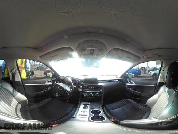 2019 Genesis G70 Advanced with VIN KMTG74LE4KU032620, listed as a IAAI auction lot 42211639 with 59,132 mi miles and . Bid and sale history available at DreamBid. Image 18.
