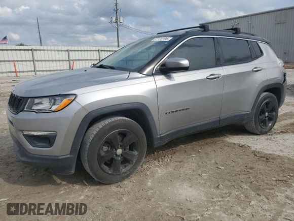2018 Jeep Compass Latitude with VIN 3C4NJCBB8JT181968, listed as a Copart auction lot 51128195 with 94,471 mi miles and Salvage Title. Bid and sale history available at carsss.com. Image 1.