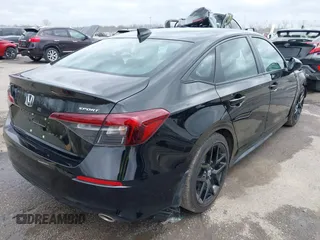 2025 Honda Civic Sedan Sport with VIN 2HGFE2F53SH546060, listed as a IAAI auction lot 41690807 with 1 mi miles. Bid and sale history available at carsss.com. Image 4.