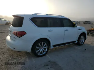 2014 Infiniti QX80 with VIN JN8AZ2NE1E9067174, listed as a Copart auction lot 43351525 with 115,255 mi miles and Salvage Title. Bid and sale history available at carsss.com. Image 3.