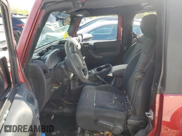 2012 Jeep Wrangler Sport с VIN 1C4AJWAG0CL284426, выставлен на аукционе Copart как лот 52247255 с пробегом Не указан миль и На запчасти • Non repairable. История ставок и продаж доступна на DreamBid. Изображение 7.
