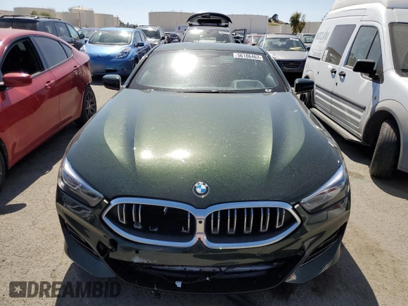 2023 BMW 8 Series 840i with VIN WBAAE2C07PCK95732, listed as a Copart auction lot 56186463 with 6,193 mi miles. Bid and sale history available at carsss.com. Image 5.