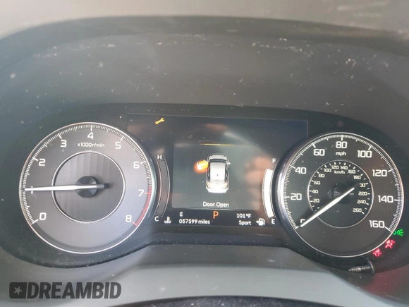 2020 Acura RDX with VIN 5J8TC1H37LL018251, listed as a Copart auction lot 60370665 with 57,599 mi miles and Non repairable. Bid and sale history available at DreamBid. Image 9.