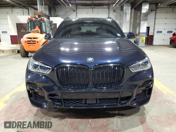 2022 BMW X5 M50i with VIN 5UXJU4C01N9L13393, listed as a Copart auction lot 86574334 with 36,618 mi miles and Salvage Title. Bid and sale history available at carsss.com. Image 5.