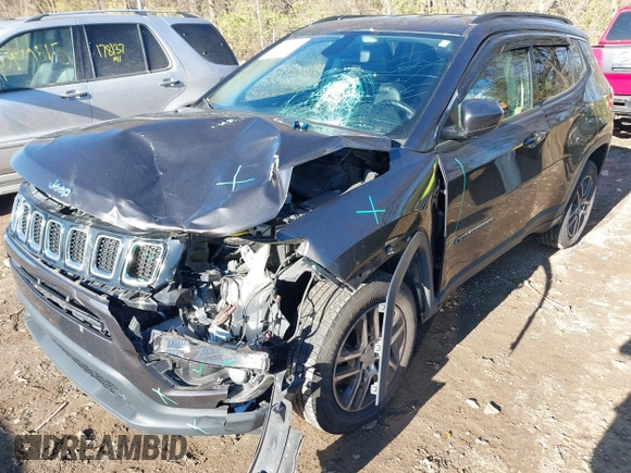 2018 Jeep Compass Latitude with VIN 3C4NJDBBXJT458268, listed as a IAAI auction lot 40965832 with 86,553 mi miles and . Bid and sale history available at DreamBid. Image 6.