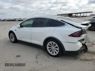 2020 Tesla Model X Long Range with VIN 5YJXCBE24LF253100, listed as a Copart auction lot 53601095 with Not Provided miles and Salvage Title. Bid and sale history available at carsss.com. Image 2.
