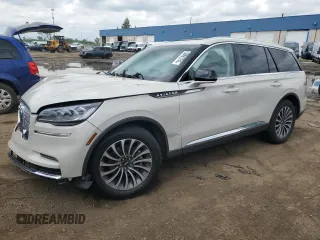 2022 Lincoln Aviator Standard with VIN 5LM5J6XC1NGL17024, listed as a Copart auction lot 58883745 with 55,057 mi miles and Salvage title. Bid and sale history available at DreamBid. Image 1.