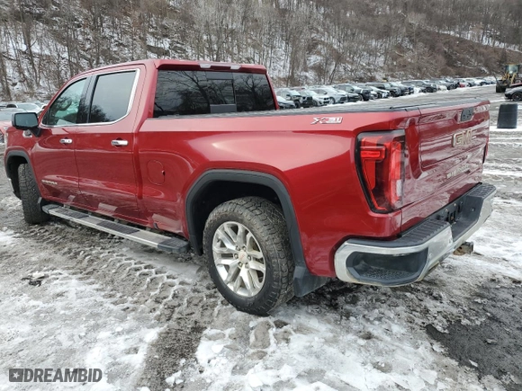 2021 GMC Sierra 1500 SLT with VIN 3GTU9DEL0MG259722, listed as a Copart auction lot 46401355 with 27,416 mi miles and Salvage Title. Bid and sale history available at carsss.com. Image 2.