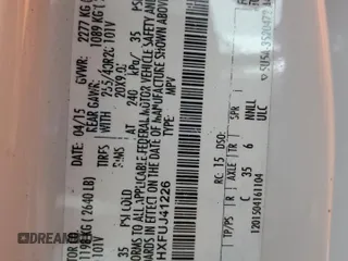 2015 Lincoln MKC z VIN 5LMTJ2AHXFUJ41226, wystawiony jako Copart lot #53430915 z przebiegiem 79 737 mil mil oraz Szkoda całkowita • Salvage title. Historia ofert i sprzedaży dostępna na DreamBid. Obrazek 14.