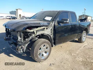 2022 Ram 1500 Big Horn with VIN 1C6RREBT3NN442466, listed as a IAAI auction lot 40734114 with 22,586 mi miles and . Bid and sale history available at DreamBid. Image 2.