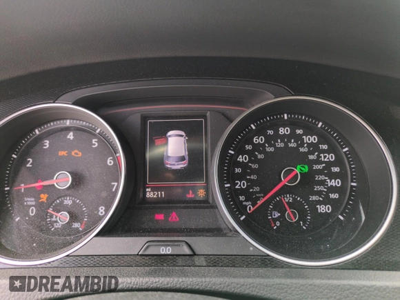 2017 Volkswagen GTI S with VIN 3VW4T7AU0HM034562, listed as a Copart auction lot 54372365 with 88,211 mi miles and Salvage title. Bid and sale history available at DreamBid. Image 9.